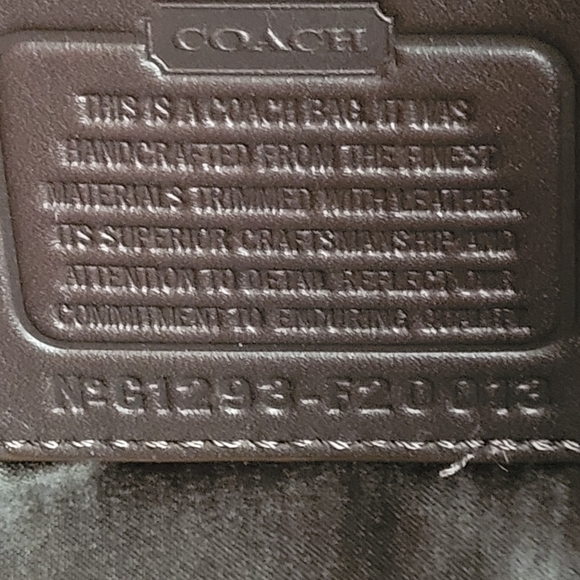 Vintage Coach chocolate patchwork tote - Picture 7 of 8